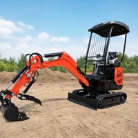 Certifié CE pour moteur 1.8T, mini-excavatrice avec pompe/moteur hydraulique, pince hydraulique pour le défrichement des sols rocheux