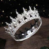 Couronne de mariée européenne en strass rouge en forme de goutte d'eau, accessoire photo pour mariage et dîner