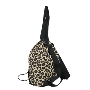 <span class=keywords><strong>Mochila</strong></span> multiusos con cordón y estampado de leopardo <span class=keywords><strong>para</strong></span> mujer, bolso de viaje informal y ligero, perfecto <span class=keywords><strong>para</strong></span> uso diario y <span class=keywords><strong>viajes</strong></span> cortos - Product Image 3
