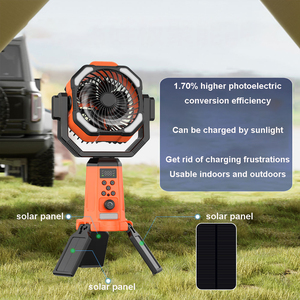 Ventilateur portable solaire sans pales, personnalisable avec logo, pour extérieur, avec lampe torche et quatre vitesses - Product Image 6