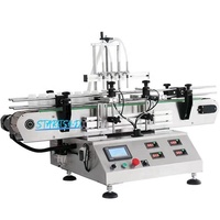 Machine de remplissage de liquide de petit volume automatique de bureau Machine de capsulage Machine d'étiquetage Ligne de production entière