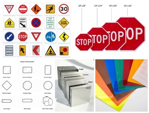Señal de Tráfico de Seguridad Vial Reflectante de Aluminio Personalizada, Impresa con UV, Cumple con la Normativa MUTCD, Tamaño Personalizado - Product Image 2