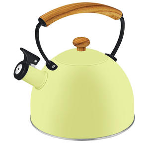 Théière sifflante moderne en acier inoxydable pour cuisinière, chauffe-<span class=keywords><strong>eau</strong></span> avec revêtement coloré, poignée en alliage de zinc - Product Image 5