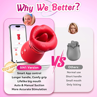 10 Zungen-Leck-App Anal-Klitoris-Nippel-Vibratoren Erwachsenen-Sexspielzeug Analplug Lang für Frauen und Männer