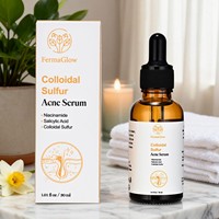 Sérum Traitant l'Acné au Soufre Fermenté, Niacinamide et Acide Salicylique – Purifiant les Pores, Contrôle du Sébum et Élimination des Boutons