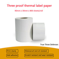 Rouleau d'étiquettes adhésives personnalisées en papier thermique direct 4x6, étiquettes d'expédition 100x150, rouleau d'étiquettes de code-barres pour imprimante