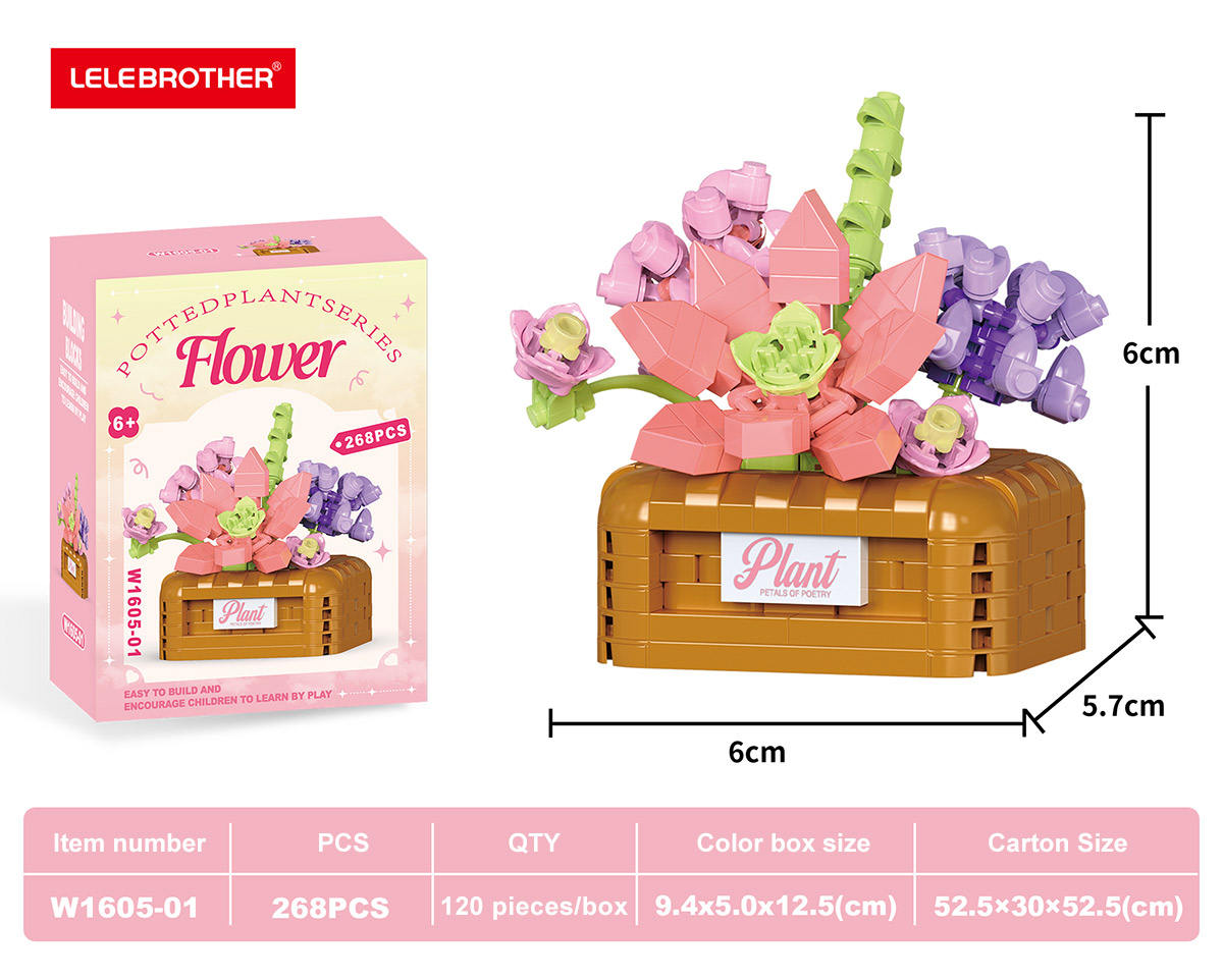 W1605-01 Mussaenda Pubescens, 268 piezas