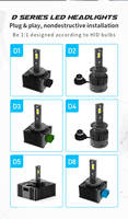 Phare Led personnalisé D1S D2S D3S D4S D5S Auto Led Factory Plug and Play Led Phare Ampoules