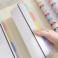Carnet à reliure à disques avec couverture en polyéthylène, pages amovibles, idéal pour le travail, les voyages et la prise de notes