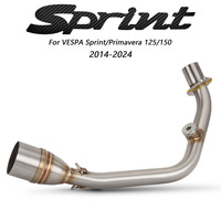 Collecteur d'échappement Sprint pour Vespa Sprint/Primavera 125/150 3V 2014-2024, kit de tuyaux d'échappement pour moto, tube de collecteur de scooter 51MM