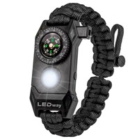 XIWANG Camping Randonnée Paracord Tissé En Plein Air Heavy Duty Paracord Couteau Bracelet De Survie