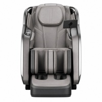 Fauteuil de massage inclinable bicolore avec massage par airbag intégral, rouleaux de massage pour les pieds, haut-parleurs Bluetooth et télécommande tactile pour salon