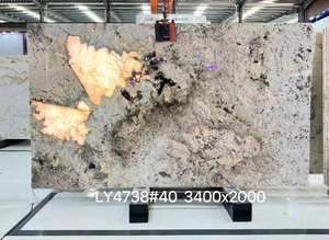 Encimera de cuarcita de lujo pulida para uso interior para Isla de cocina el vestíbulo entrada Villa apartamento diseño gráfico - Product Image 4