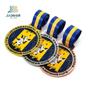 नि: शुल्क डिजाइन लोगो जस्ता मिश्र धातु मरने के कास्टिंग पुरस्कार धातु तामचीनी पदक यूनिवर्सल खेल पदक कस्टम Bjj कुश्ती पदक