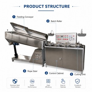 Ligne de production de petites boules de bonbons durs en forme de mini-boule, <span class=keywords><strong>machine</strong></span> <span class=keywords><strong>à</strong></span> rouleaux par lots - Product Image 4