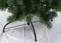 Sapin de Noël en PVC écologique de 210 cm, couleur verte, en forme de crayon, avec support métallique pour une utilisation en intérieur/extérieur, vente chaude