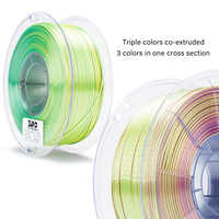 ZIRO 3D Gradient Triple Couleur Filament Shimmer Pla 3d Imprimante 1.75mm Soie 3d Matériel D'impression pour 3D Prints Tiges En Plastique