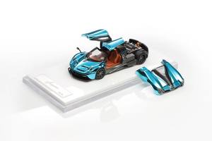 Modèle de voiture miniature en alliage HKM1:64 Pagani Huayra avec portes et capot ouvrables, simulation réaliste haut de gamme - Product Image 3