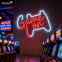Enseigne néon LED « Game On » 12V, intensité réglable, télécommande, décoration pour salle de jeu, cadeau pour gamer, enseigne murale pour maison, bar, arcade, esports