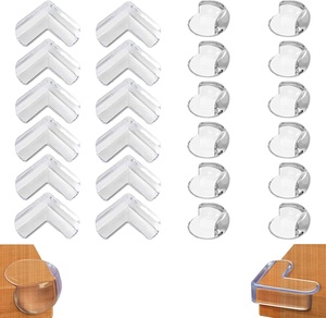 Miếng bảo vệ góc trong suốt bằng nhựa PVC mềm Bảo vệ an toàn cho bé Chống va chạm Bảo vệ cạnh cho bàn nội thất Vỏ bảo vệ tự dính - Product Image 5