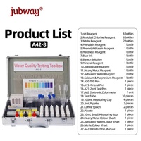Kit de test de la qualité de l'eau portable A42-8, testeur multiparamètres TDS, pH, chlore, boîte à outils pour l'eau potable, la piscine, l'aquarium, l'utilisation domestique