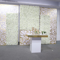 Weißer und goldener Acryl tisch für quadratischen Hochzeits torten tisch der Ereignis party