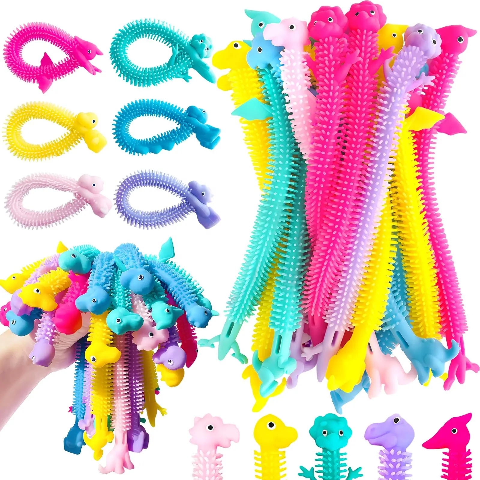 Top Selling Products 2024 Soft Elastic Rope Fidget Sensory Toys Anti-Anxiety Pull Stretchy Strings Squeeze toy