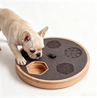 Planche à gratter pour ongles de chien avec boîte à friandises, planche à gratter rotative réglable pour chien, planche à gratter pour ongles de chien en bois massif