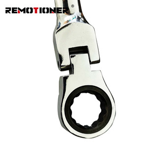 Juego de llaves de carraca extralargas de 72 dientes, 8-19mm CRV, 6 uds./10 Uds., herramienta de llave de extremo de caja doble con cabeza flexible - Product Image 6