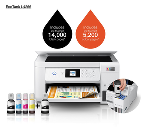 طابعة منزلية لاسلكية لخزان الحبر إبسون ، طابعة نافثة للحبر ملونة ، طباعة الصور ، آلة المسح الضوئي والنسخ المكتبية ، طابعة L4266 الكل في واحد - Product Image 2