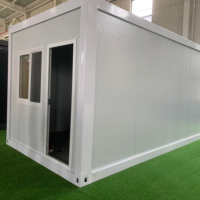 Maison préfabriquée à construction rapide de 20 pieds 40 pieds maison modulaire en conteneur pliable petite minuscule maison en conteneur pliable pour le camping bureau à domicile