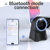 Escáner Xincode inalámbrico de escritorio, escáner de código de barras 2D, lector de código de barras QR USB, escaneo para inventario, ropa, supermercado