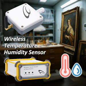 สถานีควบคุมอุณหภูมิและความชื้นไร้สาย G7 Base Station IP65 พลาสติก 433 MHz พร้อมเซ็นเซอร์ตรวจวัดอุณหภูมิห้องแบบไร้สาย IoT - Product Image 1