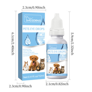 Gotas Oftálmicas y Removedor de Manchas de Lágrimas para Mascotas con Vitamina B6 y Taurina 12ml para Gatos y Perros - Cuidado de Limpieza Ocular - Product Image 6