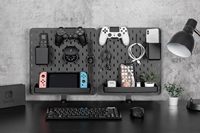 Bureau à pince en métal Pegboard organisateur accessoires de bureau debout Table de jeu de bureau panneau de confidentialité organisateur bureau de travail stockage