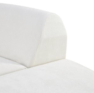 Canapé d'angle moderne en L à 3 places avec ottoman, revêtement en velours et mousse haute densité, assise profonde, idéal pour appartement et hôtel - Product Image 4