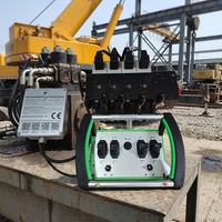 Ensemble de 350 vannes électromagnétiques proportionnelles à 4 joysticks, débit 80-120 L/min, étanche IP68, certifié CE FCC, avec télécommande sans fil pour grue automatique