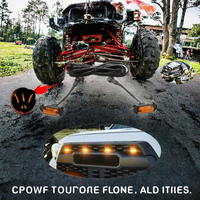 Feux de calandre LED 12V TCYATO, feux de jour ambre / feux de signalisation décoratifs pour camionnettes et fourgonnettes, feux tout-terrain