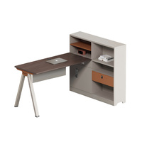 Poste de travail de bureau en îlot, bureau informatique moderne avec cloison de séparation pour employé, ensemble de mobilier de luxe en forme de L pour personnel, vente en gros