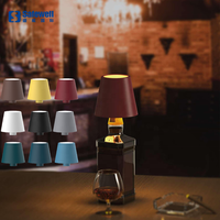 Lampe rechargeable pour bouteille de vin Lampe de table portable à intensité variable pour restaurant bar