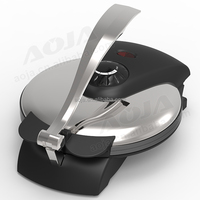 AOJA - Machine à roti électrique multifonction professionnelle - Machine à crêpes antiadhésive - Machine à chapati de style indien - Machine à tortillas - 1800W