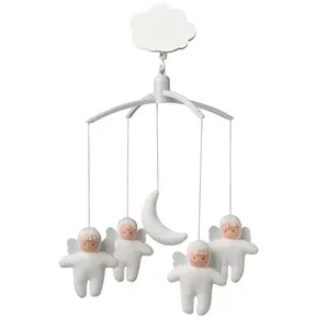 J459 Custom Baby Electric Rotating Crib Music Mobile Multiple Animal Shapes Hanging Bedside Cute Soft plush Bed Hanging Toys