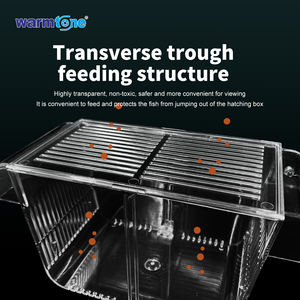 Tanque de Aislamiento para Cría de Peces de Plástico al por Mayor de Fábrica, Caja de Incubación para Alevines, para Guppys, Bettas, Camarones, Peces Bebé, Uso Seguro en Guarderías - Product Image 1