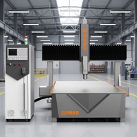 Routeur CNC 4 axes Rongchi 1530 5x10ft, machine de gravure sur bois 3D avec changeur d'outils automatique, moteur PLC Syntec, haute rigidité