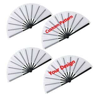 Éventails à sublimation de 13 pouces, grands et personnalisables, avec son de claquant fort, pour la danse en ligne - Product Image 1