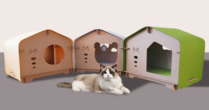 Casa de <span class=keywords><strong>madera</strong></span> para mascotas para interiores y exteriores, <span class=keywords><strong>jaula</strong></span> de <span class=keywords><strong>madera</strong></span> para perros y gatos, extraíble, grande, de lujo, a la moda, para todas las estaciones - Product Image 4