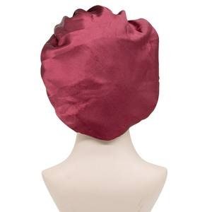 Bandes de cheveux élastiques de couleur unie de qualité supérieure cheveux longs large <span class=keywords><strong>bonnet</strong></span> de nuit en satin pour la protection pour le cyclisme et la pêche - Product Image 4