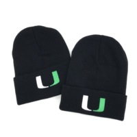 Nouveau bonnet de sécurité en gros, style Y2K, en tricot noir avec lettres brodées personnalisées, motif camouflage à carreaux et nœuds, 100% acrylique