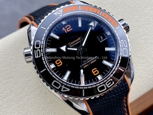 นาฬิกาดำน้ำคุณภาพ 5A ขนาด 43.5 มม. เครื่อง VS Factory 8900 แบบอินทิเกรต ตัวเรือนเซรามิกสีดำ สายสแตนเลสสตีลขนาด 22 มม. พร้อมสายยาง - Product Image 2