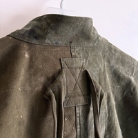 Veste de travail en toile de denim vintage, style streetwear, fabrication OEM, lavage délavé personnalisé, fermeture éclair, crochet de pont, style pompier